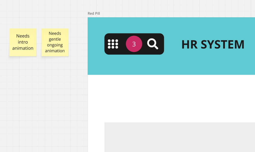 The first sketch of the Access Button in Miro